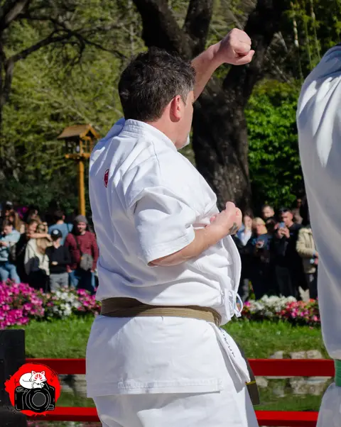 Demostración grupal de técnicas · Enbu en el Jardín Japonés 2024