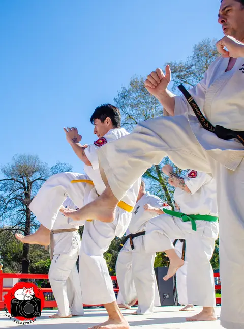 Demostración grupal de técnicas · Enbu en el Jardín Japonés 2024