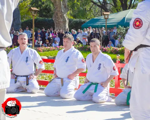 Demostración grupal de técnicas · Enbu en el Jardín Japonés 2024