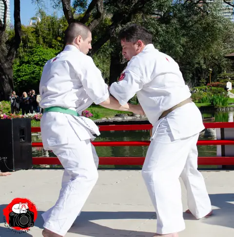 Aplicaciones de técnicas en parejas · Enbu en el Jardín Japonés 2024