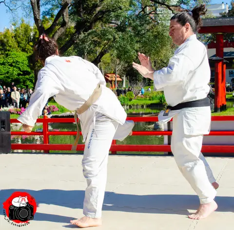 Aplicaciones de técnicas en parejas · Enbu en el Jardín Japonés 2024